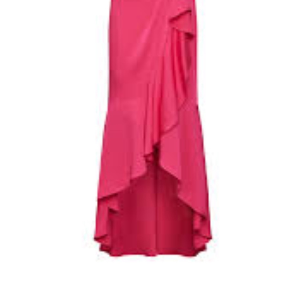 Faux Wrap Ruched Ruffle Dress - Picture 4 of 4
